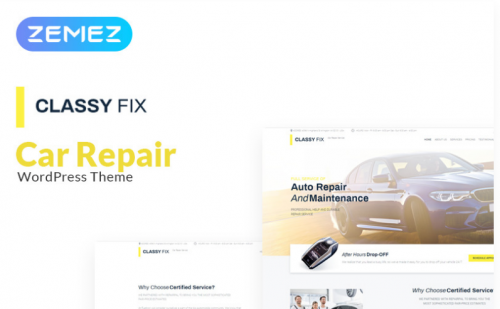 Classy Fix – Car Repair Elementor WordPress Theme classy fix car repair elementor wordpress theme