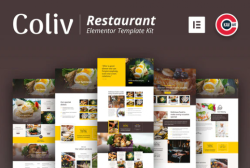 Coliv – Restaurant Template Kit coliv restaurant template kit