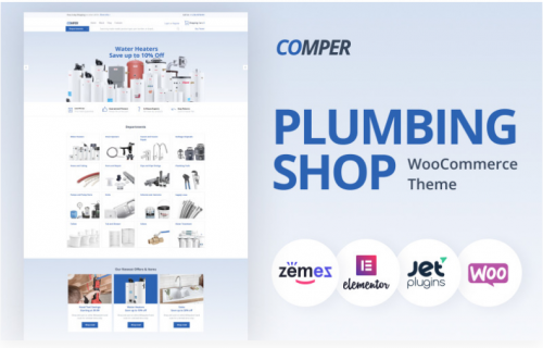 Comper – Plumbing ECommerce Classic Elementor WooCommerce Theme comper plumbing ecommerce classic elementor woocommerce theme