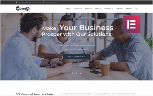 Consor – Business Consulting Elementor WordPress Theme consor business consulting elementor wordpress theme
