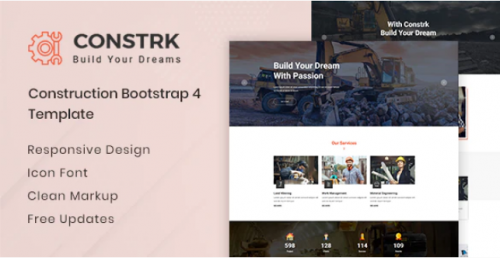 Constrk – Construction HTML Template constrk construction html template