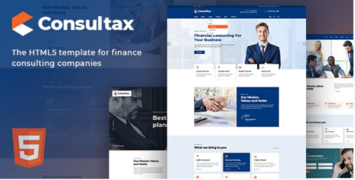 Consultax – Financial & Consulting HTML5 Template consultax financial consulting html template
