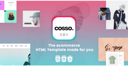 Cosso – Clean, Minimal Responsive HTML Template cosso clean minimal responsive html template