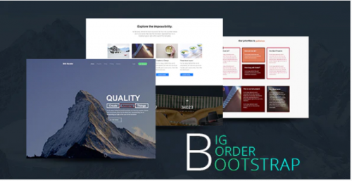 Creative One Page Portfolio – BIG Border creative one page portfolio big border