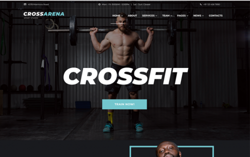 Cross Arena – Crossfit Studio Elementor WordPress Theme cross arena crossfit studio elementor wordpress theme