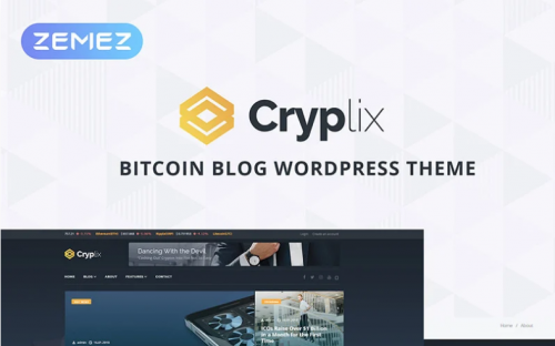 Cryplix – Bitcoin Blog WordPress Theme cryplix bitcoin blog wordpress theme