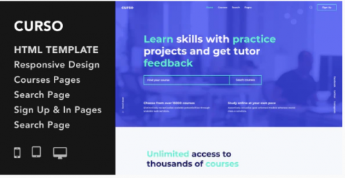 Curso – Courses and LMS HTML5 Responsive Template curso courses and lms html responsive template