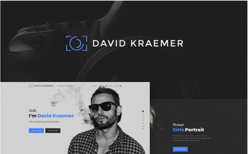 David Kraemar - Photographer WordPress Theme