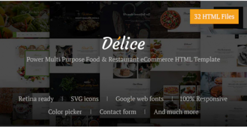 Delice – Power Multi Purpose Food & Restaurant eCommerce HTML Template delice power multi purpose food restaurant ecommerce html template