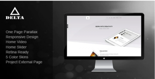 Delta – Responsive One Page Parallax Template delta responsive one page parallax template