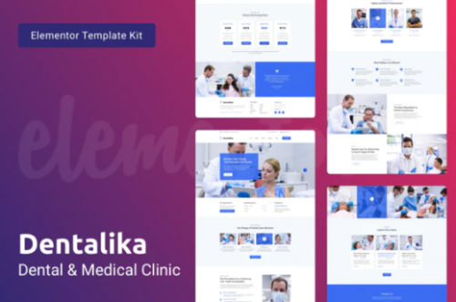 Dentalika — Dental Clinic & Medical Health Elementor Template Kit dentalika — dental clinic medical health elementor template kit