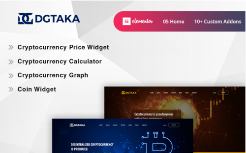 Dgtaka – CryptoCurrency WordPress Theme dgtaka cryptocurrency wordpress theme