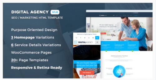 Digital Agency – SEO / Marketing HTML Template digital agency seo marketing html template