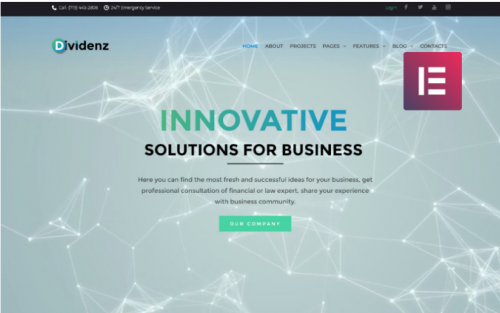 Dividenz – Investment Company Elementor WordPress Theme dividenz investment company elementor wordpress theme