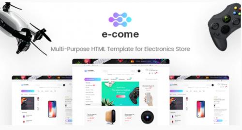 E-come | Multi-Purpose HTML Template for Electronics Store e come multi purpose html template for electronics store