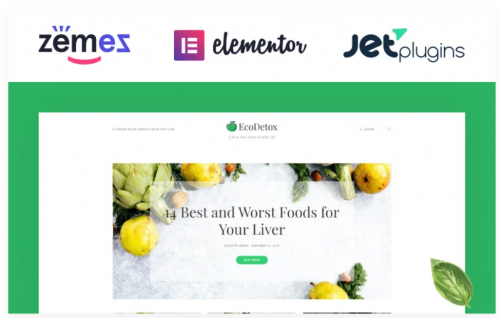 EcoDex – Fresh Food Blog Website For Healthy Lifestyle WordPress Theme ecodex fresh food blog website for healthy lifestyle wordpress theme