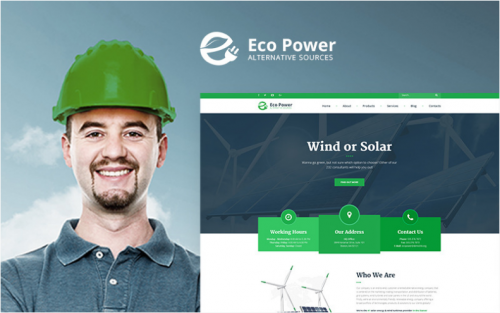 EcoPower – Alternative Power & Solar Energy WordPress Theme ecopower alternative power solar energy wordpress theme