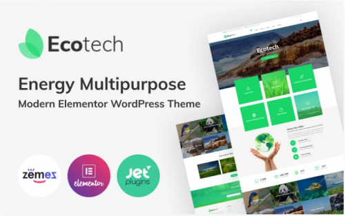 EcoTech – Environment Saving Technologies Elementor WordPress Theme ecotech environment saving technologies elementor wordpress theme