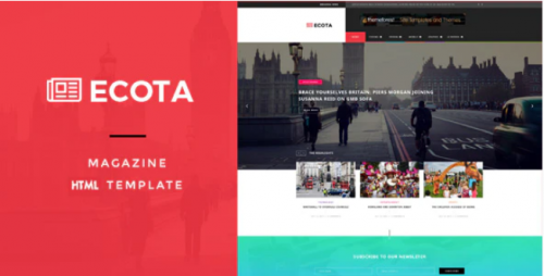 Ecota – Responsive Magazine & News HTML Template ecota responsive magazine news html template