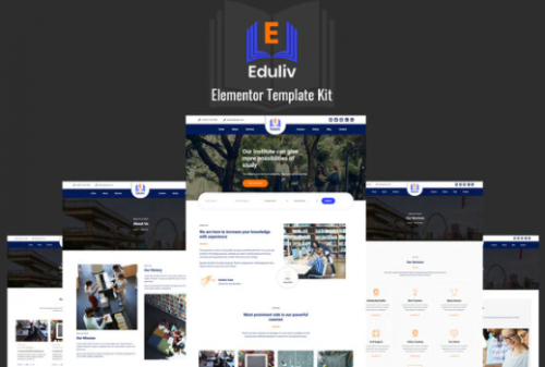 Eduliv – Education Elementor Template Kit eduliv education elementor template kit