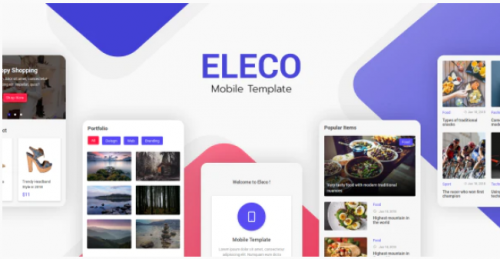 Eleco – Mobile Template eleco mobile template