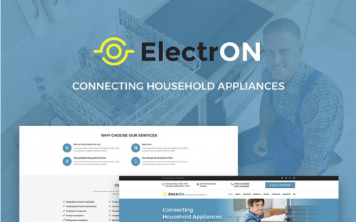 ElectrON – Maintenance Services Company WordPress Theme electron maintenance services company wordpress theme