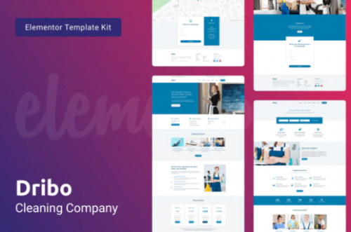 Dribo — Cleaning Company Template Kit for Elementor elementor