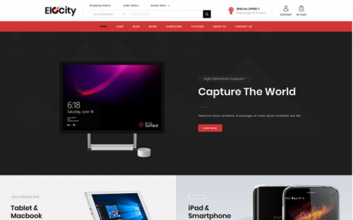 Elocity – Electronics Store WooCommerce Theme elocity electronics store woocommerce theme