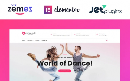 Emanuella – Dance School Responsive WordPress Theme emanuella dance school responsive wordpress theme