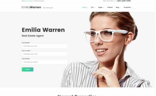 Emilia Warren – Real Estate WordPress Theme emilia warren real estate wordpress theme