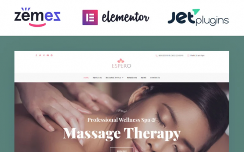 Espero – Massage Salon Responsive WordPress Theme espero massage salon responsive wordpress theme