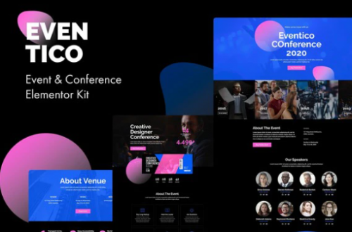 Eventico – Event & Conference Elementor Kit eventico event conference elementor kit