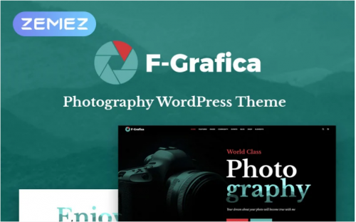 F-Grafica – Photography Elementor WordPress Theme f grafica photography elementor wordpress theme