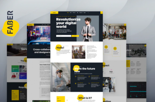 Faber – Template Kits For Tech Company faber template kits for tech company