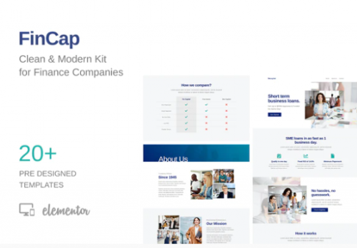 FinCap – Finance Template Kit fincap finance template kit