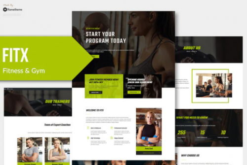 Fitx – Fitness & Gym Template Kit fitx fitness gym template kit