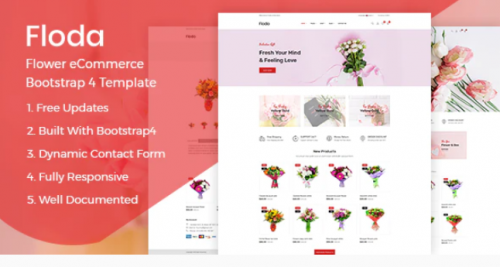 Floda – Flower Store HTML Template floda – flower store html template