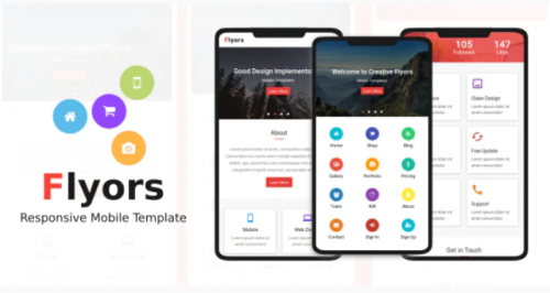 Flyors – Responsive Mobile Template flyors responsive mobile template