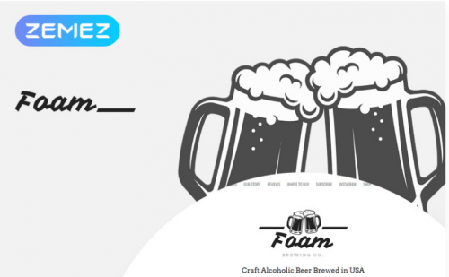 Foam – Beer Pub ECommerce One Page Modern Elementor WooCommerce Theme foam beer pub ecommerce one page modern elementor woocommerce theme