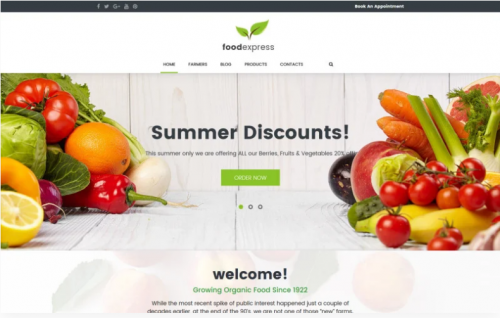 Food Express – Agriculture & Farm WordPress Theme food express agriculture farm wordpress theme