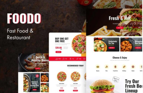 Foodo – Fast Food & Pizza Elementor Templates foodo fast food pizza elementor templates