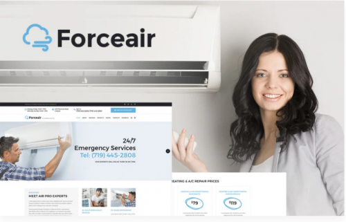 Forceair – Air Conditioner Services WordPress Theme forceair air conditioner services wordpress theme