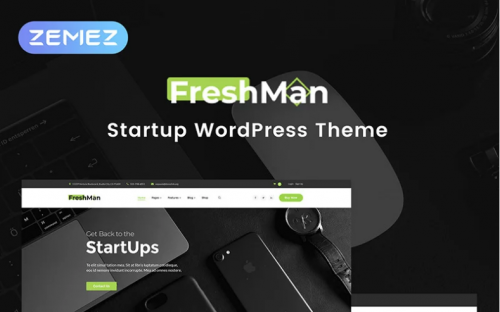 Freshmen – Startup Company Elementor WordPress Theme freshmen startup company elementor wordpress theme