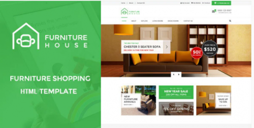 Furniture House – eCommerce Shop HTML Template furniture house ecommerce shop html template