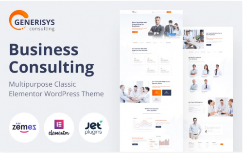 Generisys – Business Consulting Multipurpose Classic Elementor WordPress Theme generisys business consulting multipurpose classic elementor wordpress theme