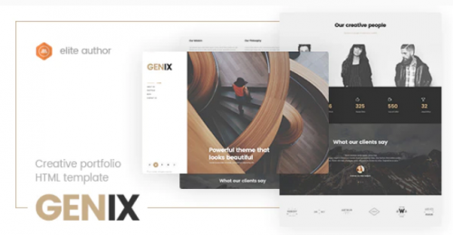 Genix – Creative Portfolio HTML5 Template genix creative portfolio html template