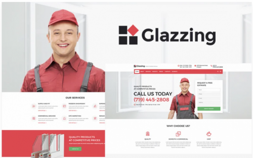 Glazzing – Window Installation Services WordPress Theme glazzing window installation services wordpress theme