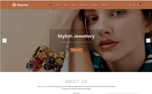 Glemo – Modern Jewelry Store WooCommerce Theme glemo modern jewelry store woocommerce theme
