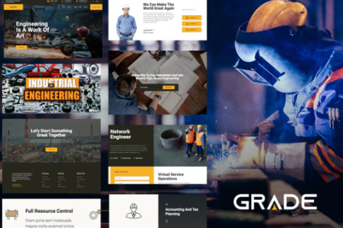 Grade – Engineering & Industrial Template Kit grade engineering industrial template kit