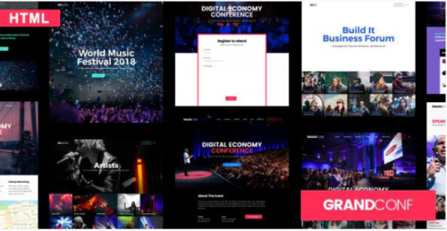 Grand Conference | Event HTML Template grand conference event html template